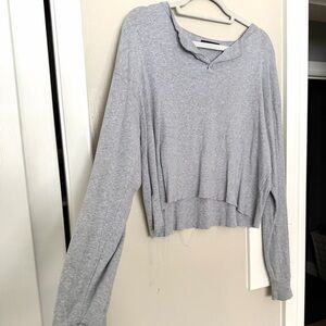 Brandy Melville Gray Crop Top